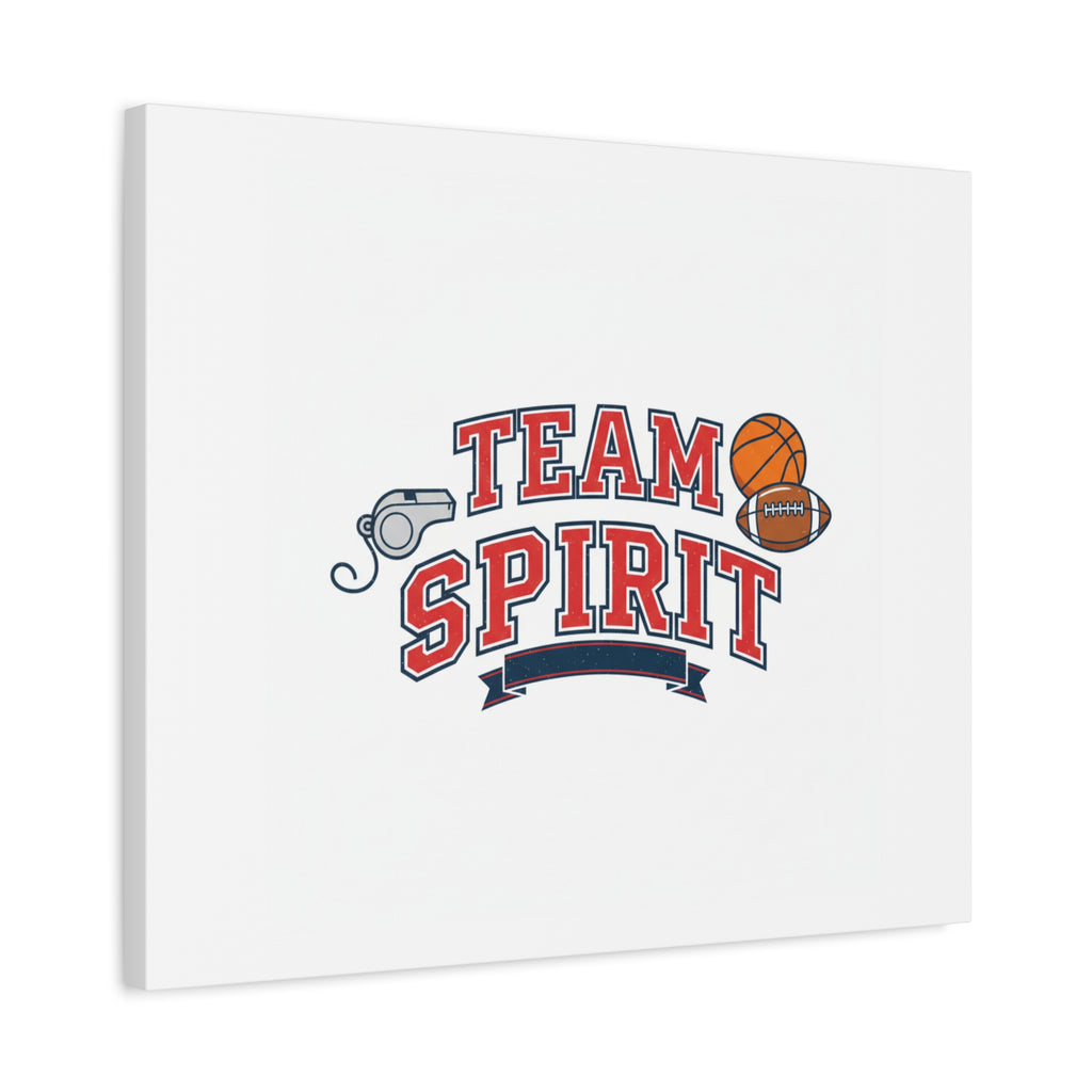 Team Spirit varsity crest Canvas