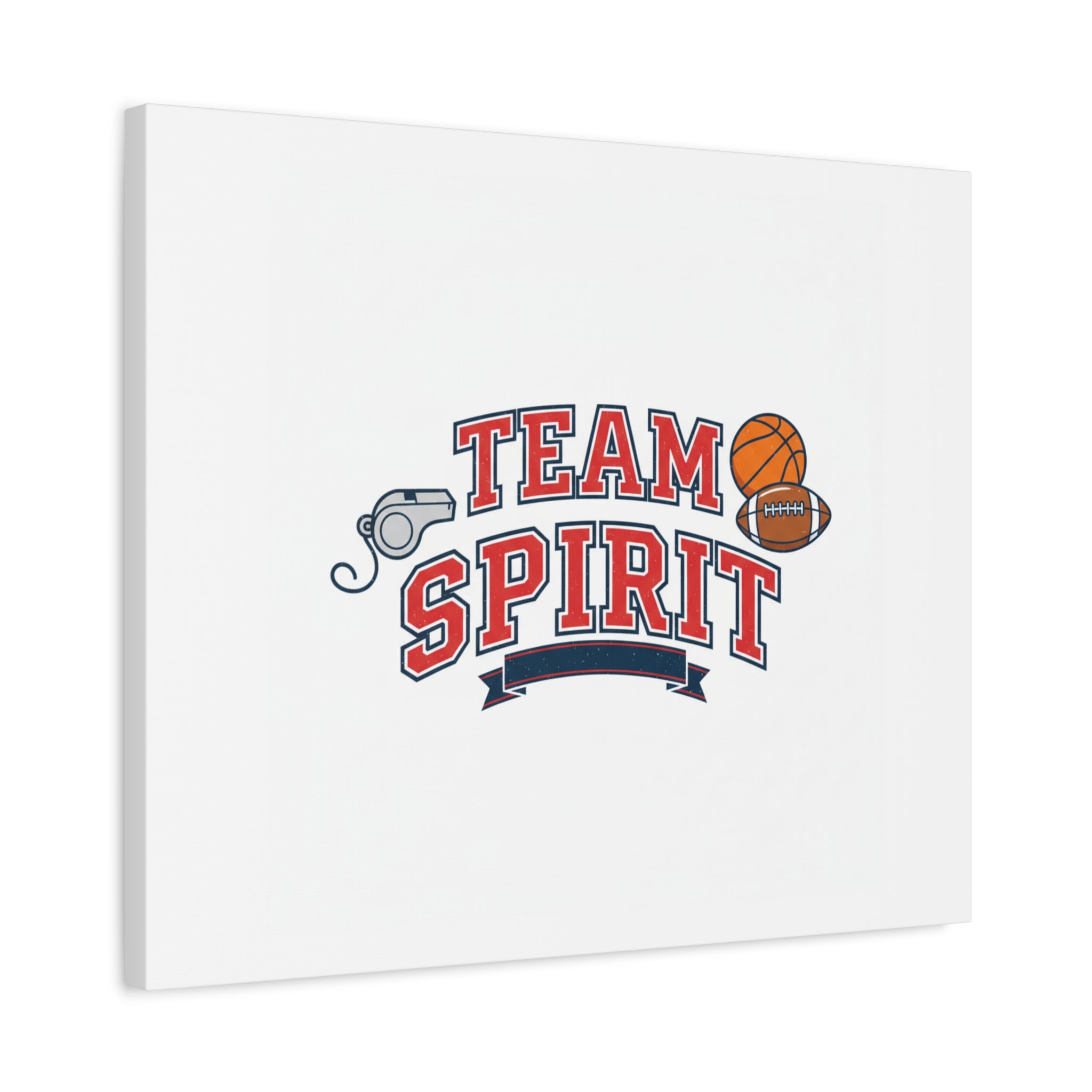 Team Spirit varsity crest Canvas