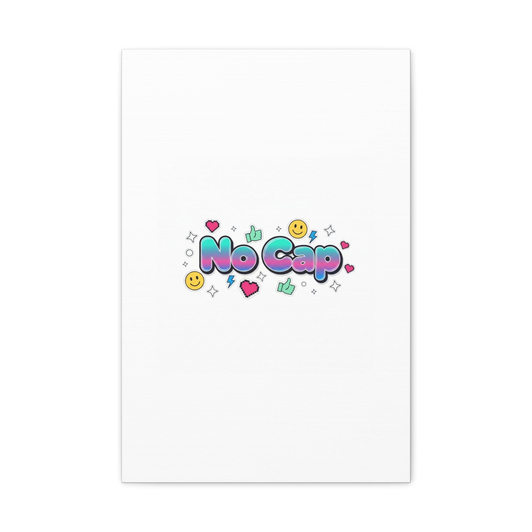 No Cap Canvas | Gen-Z Slang, Internet Lingo Wall Art