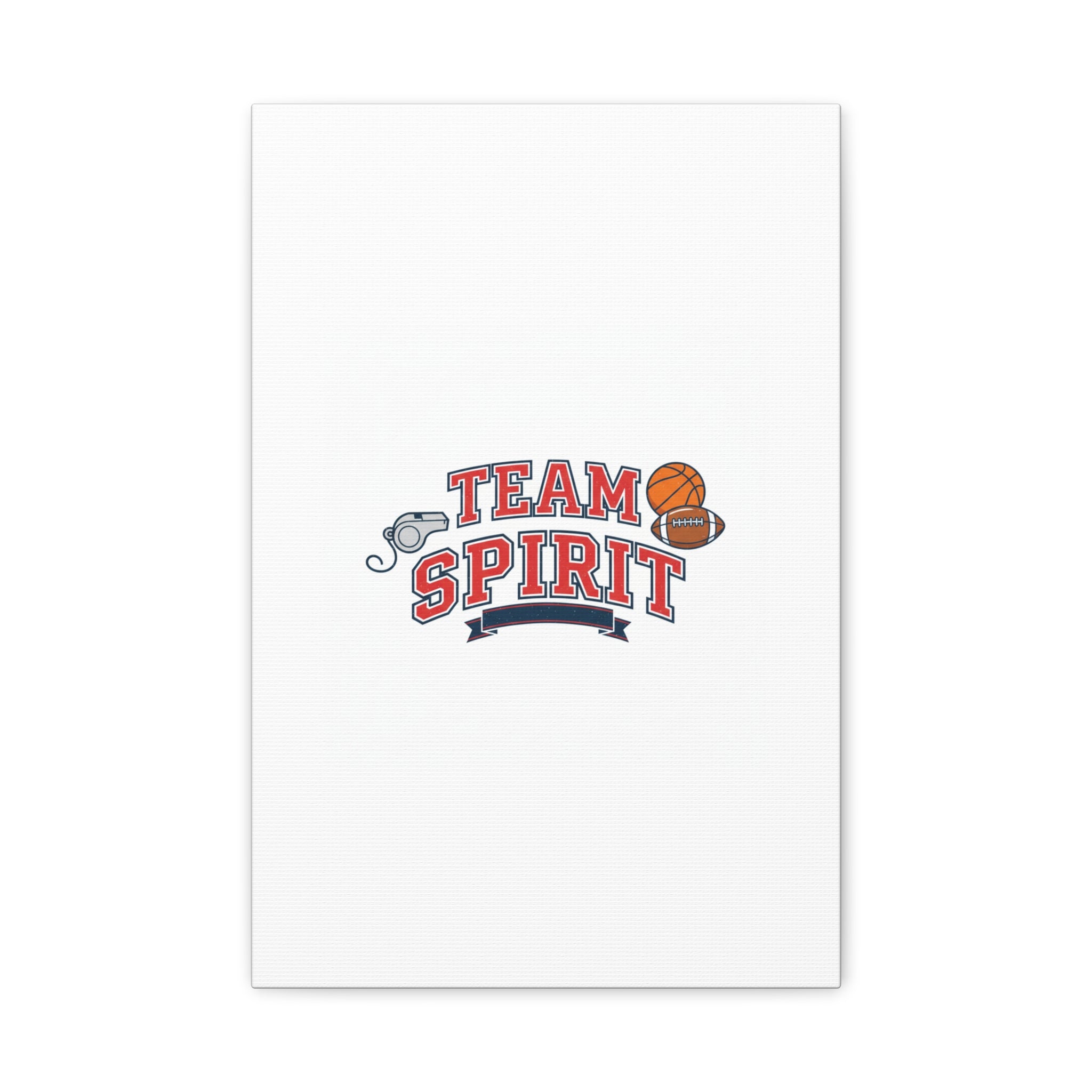 Team Spirit varsity crest Canvas