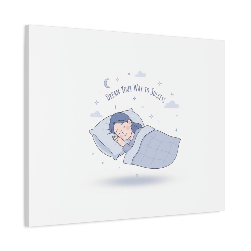 Dream Your Way to Success Canvas | Sleepmaxxing, Rest Is Productive
