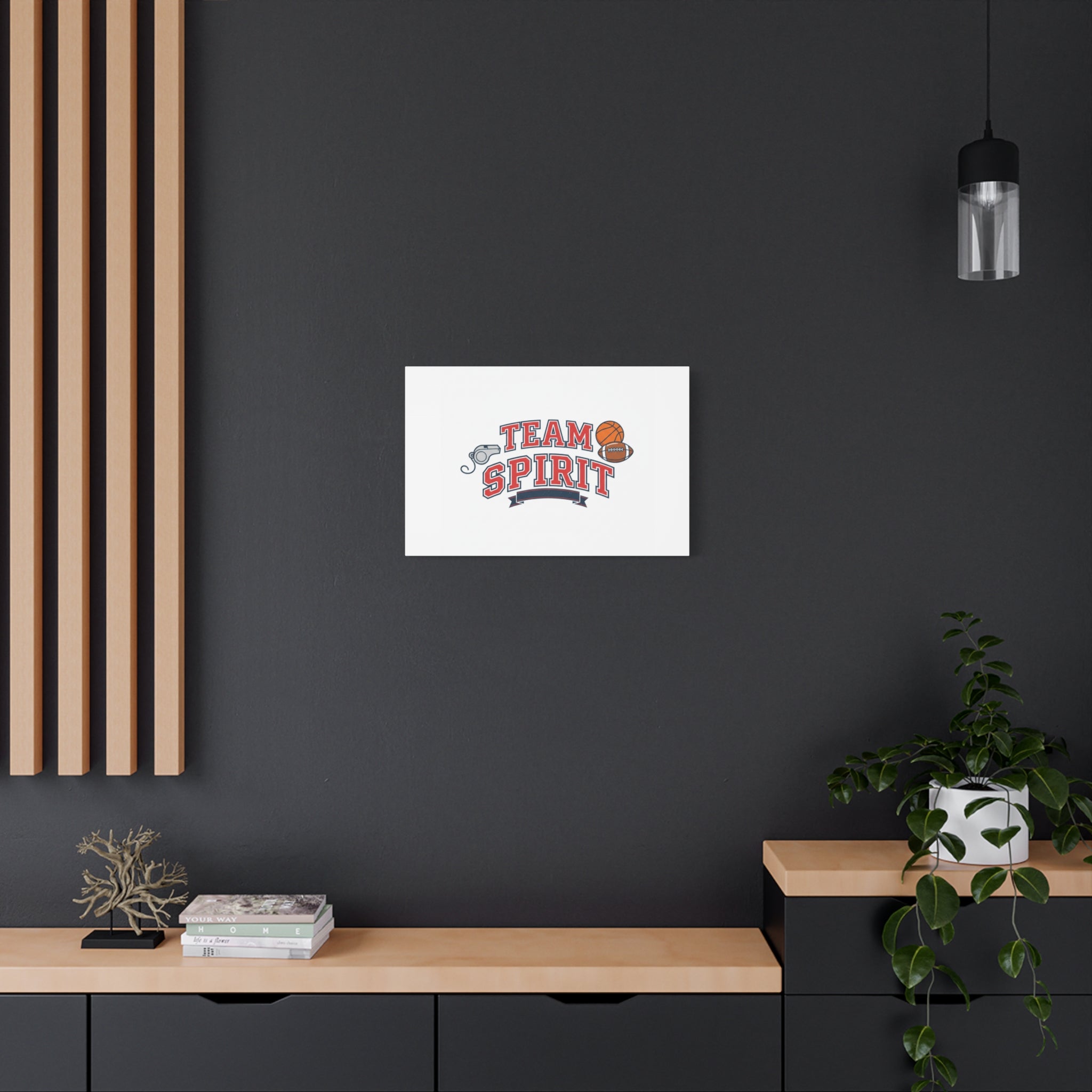Team Spirit varsity crest Canvas