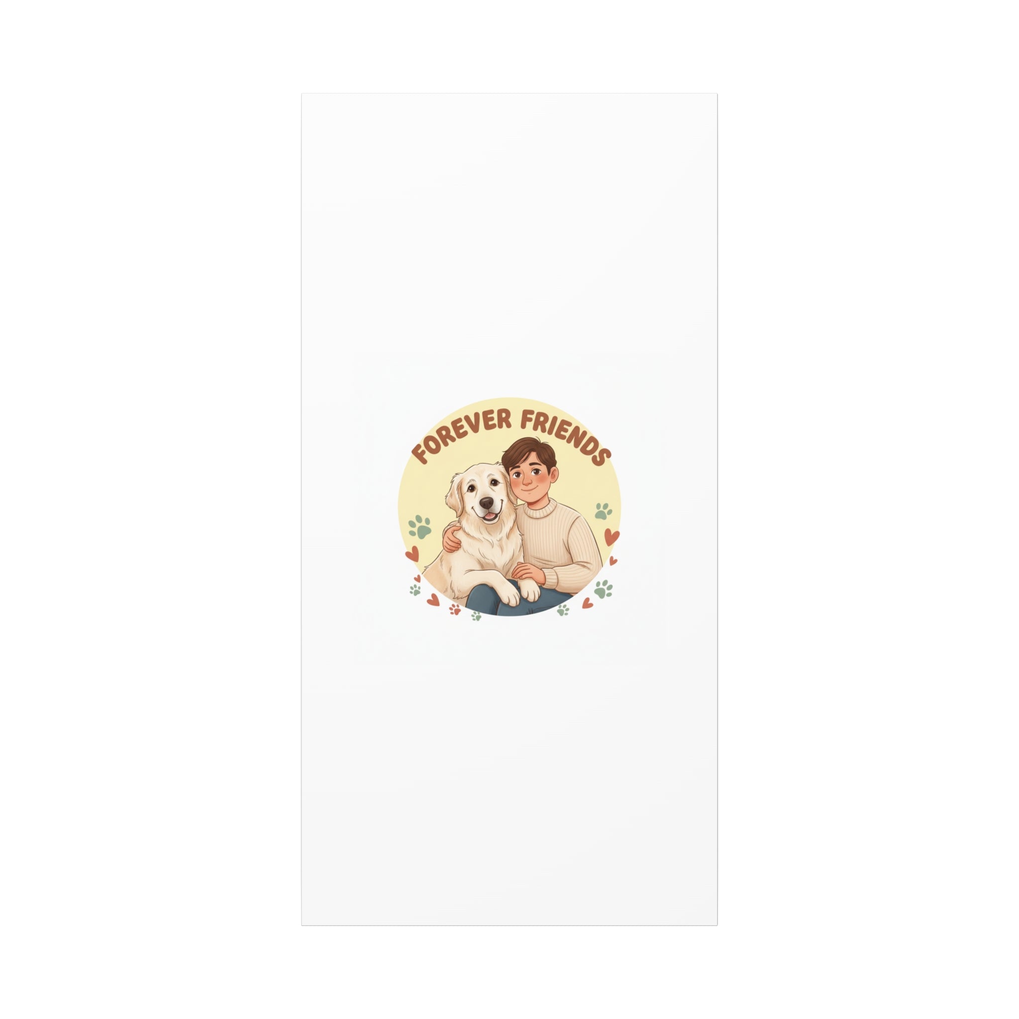 Forever Friends Dog Wall Art, Pet Canvas, Senior Dog Print | Pet-Centric Holiday