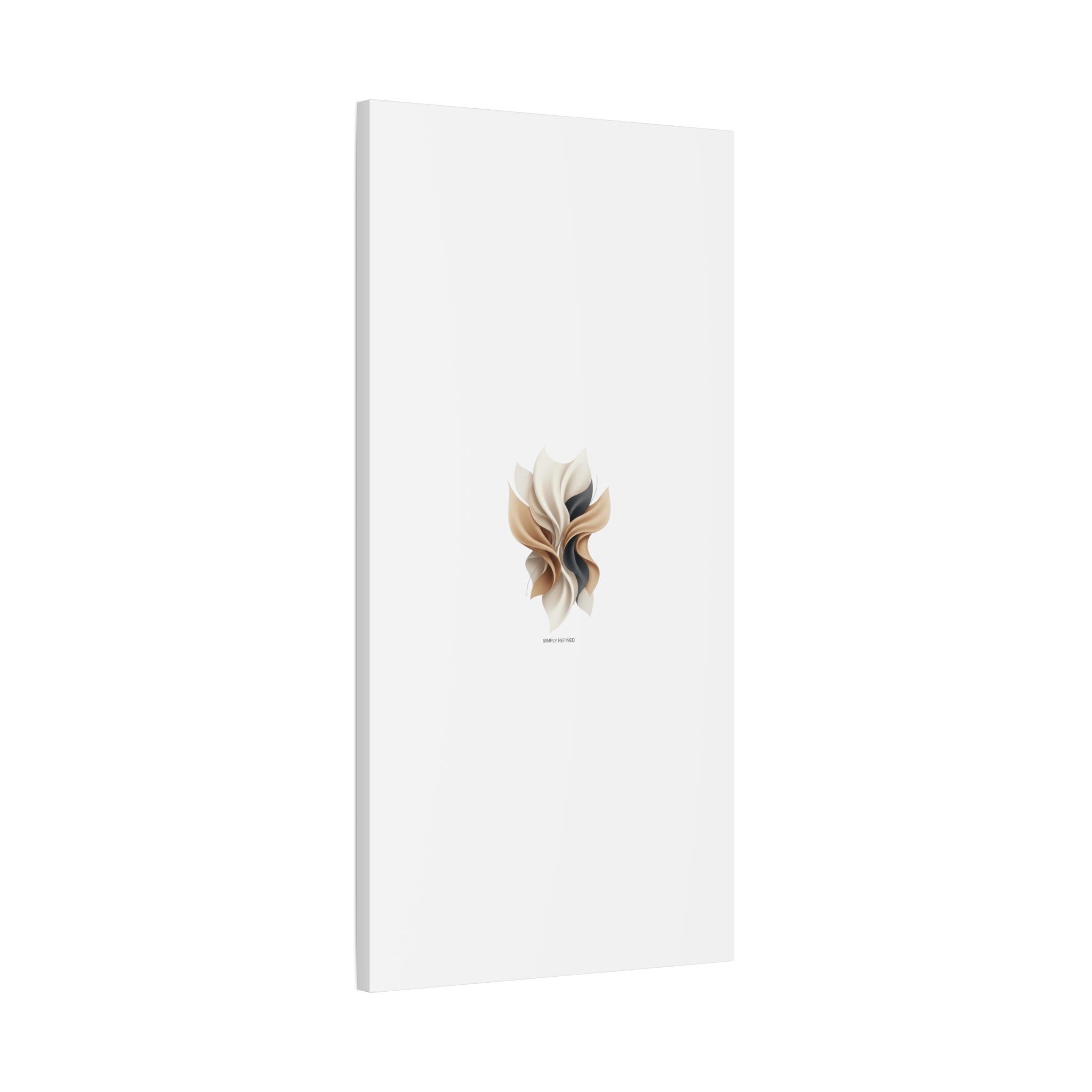 Neutral Abstract Bloom Canvas, Matte Stretched Canvas | Quiet Luxury, Minimalist Wall Art