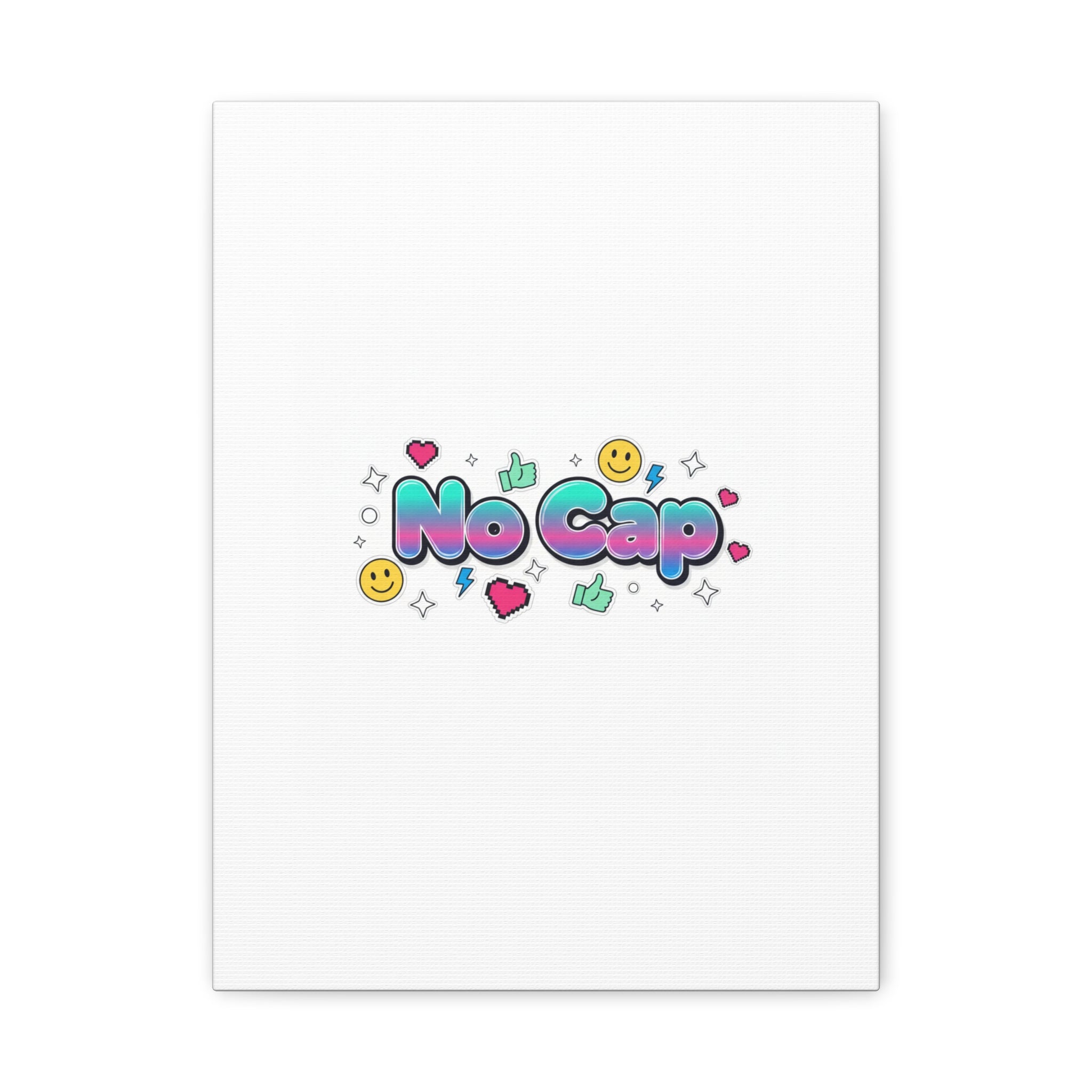 No Cap Canvas | Gen-Z Slang, Internet Lingo Wall Art