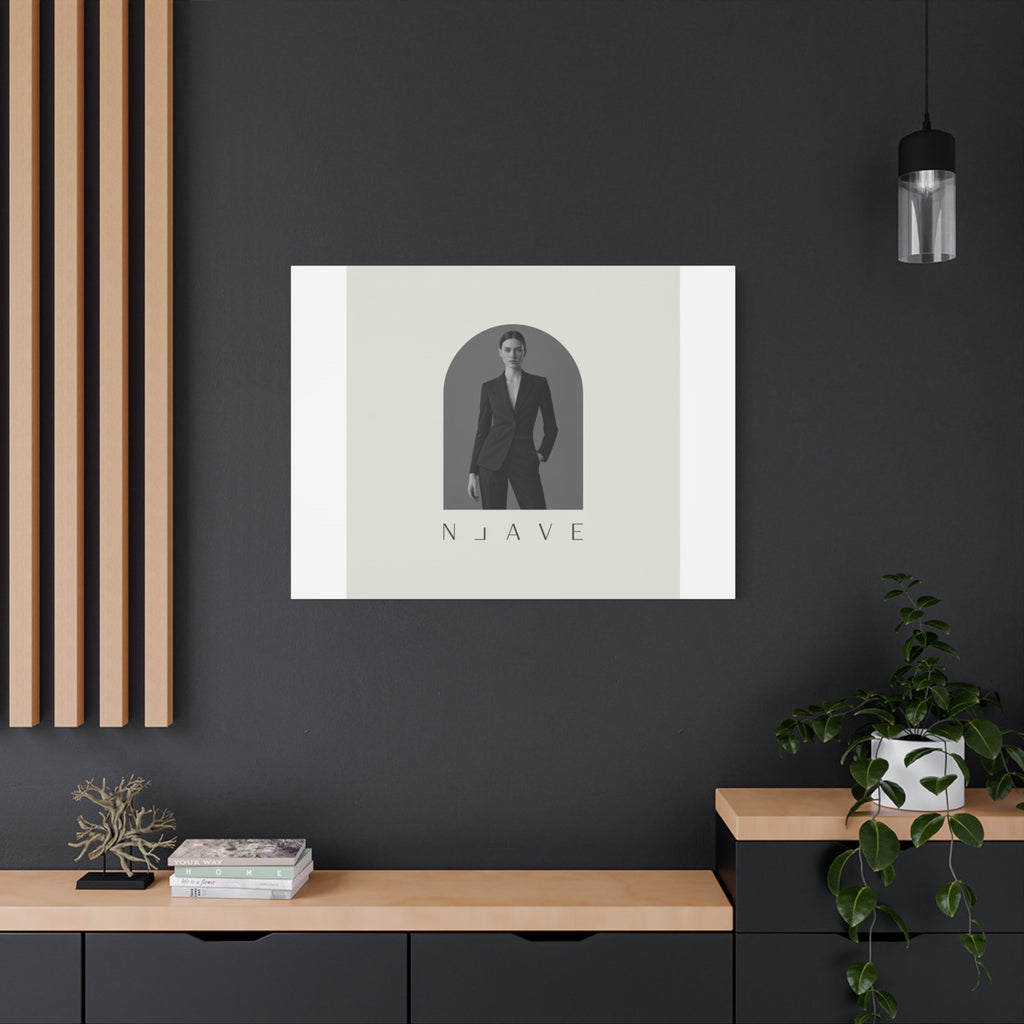 Monochrome Minimal Fashion Print, Canvas