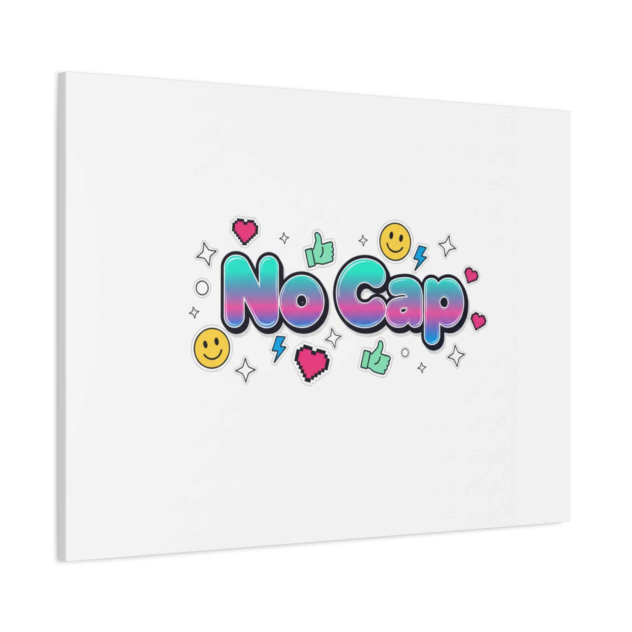 No Cap Canvas | Gen-Z Slang, Internet Lingo Wall Art