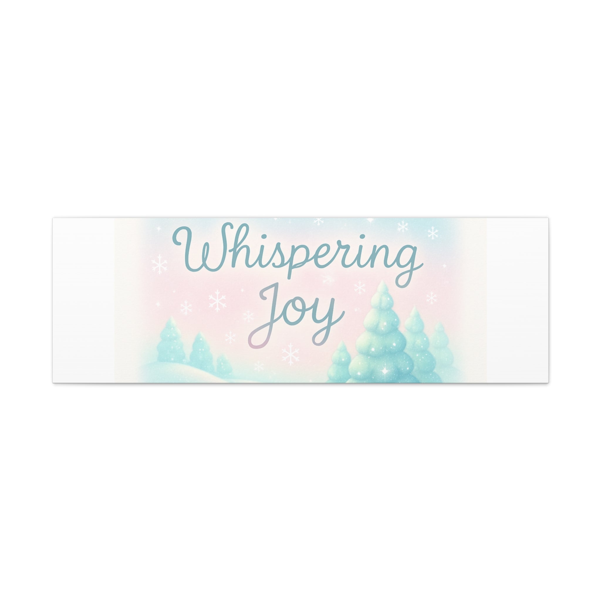 Canvas Wall Art — "Whispering Joy" Pastel Winter Landscape