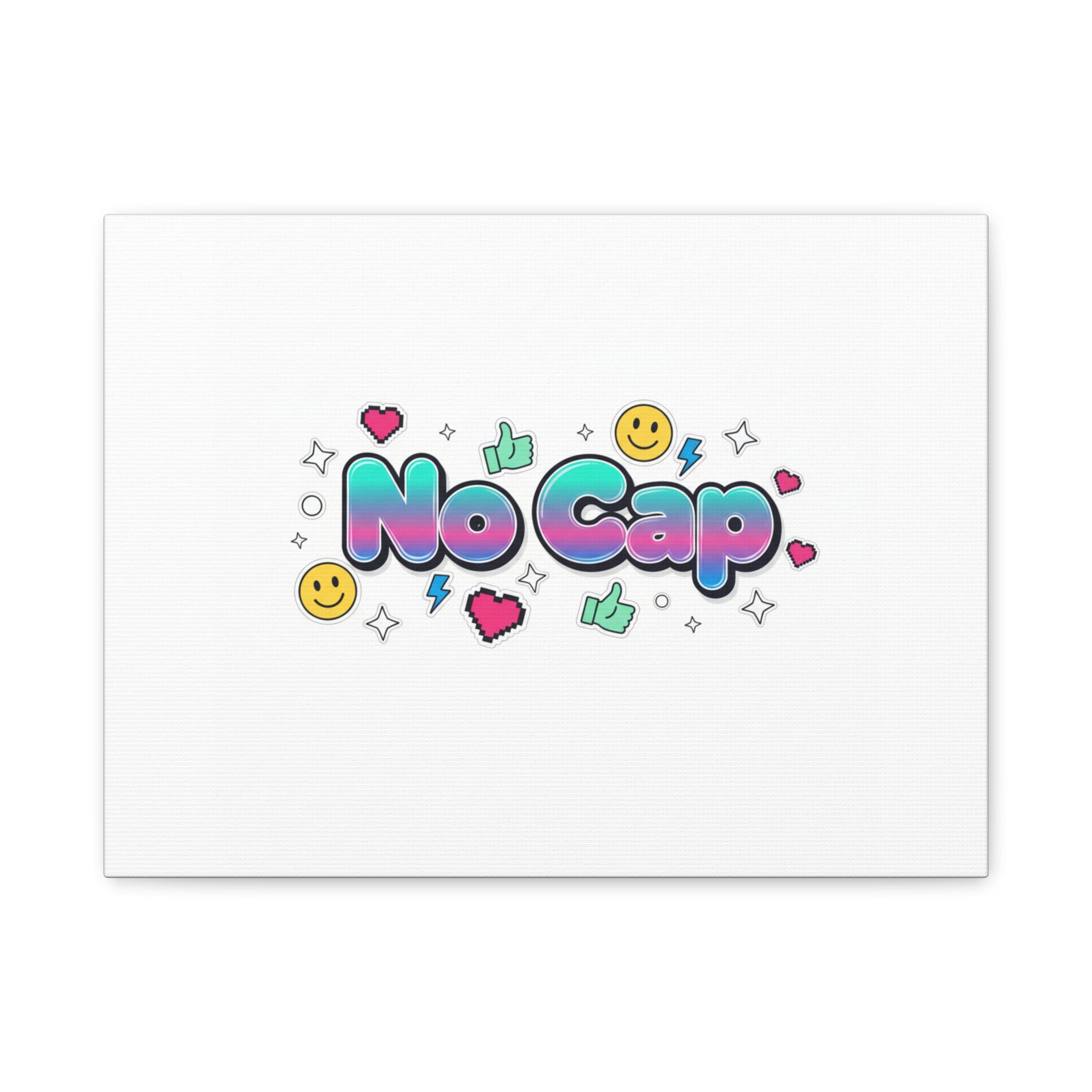 No Cap Canvas | Gen-Z Slang, Internet Lingo Wall Art