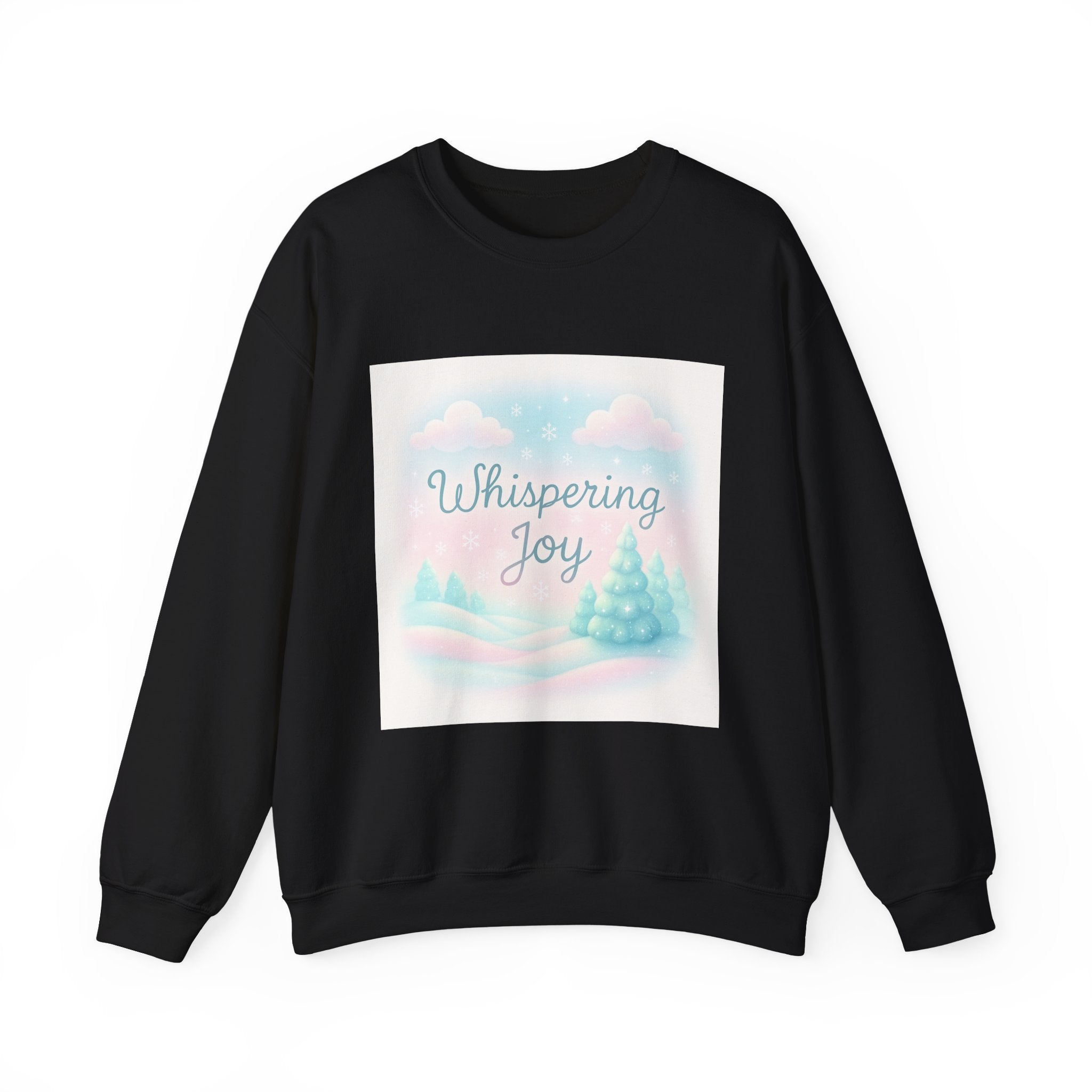 Crewneck Sweatshirt — Whispering Joy Pastel Winter Scene