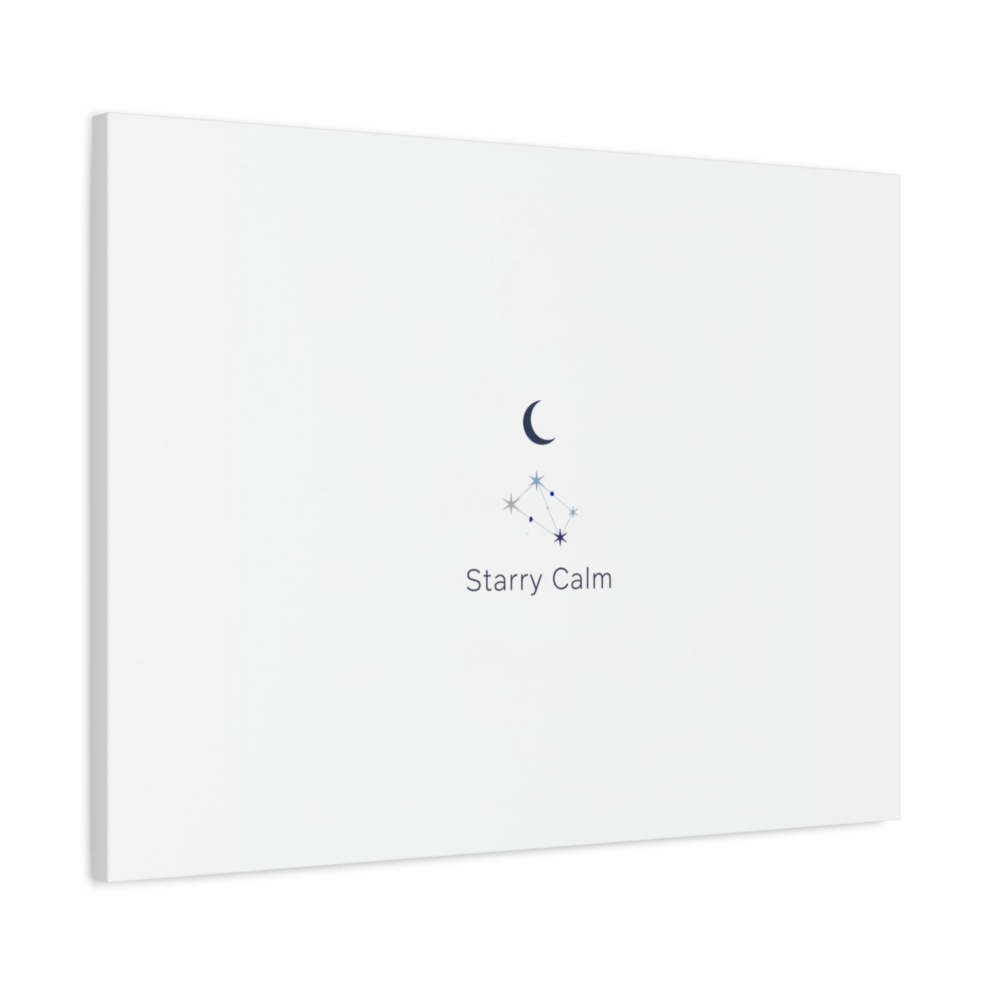 Starry Calm Moon & Constellation Canvas, minimal astrology art print
