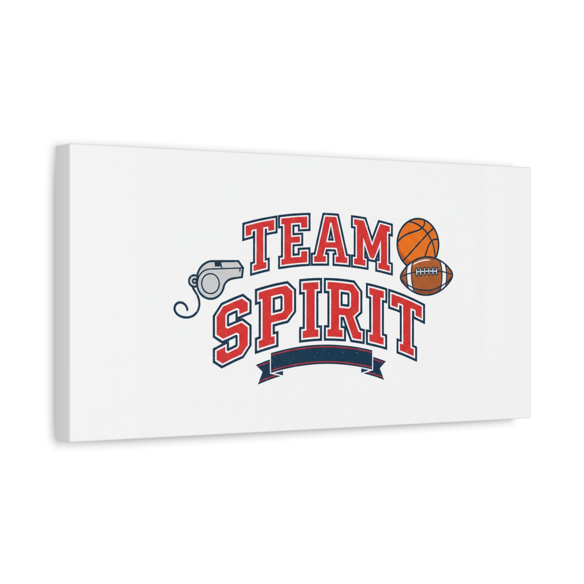 Team Spirit varsity crest Canvas