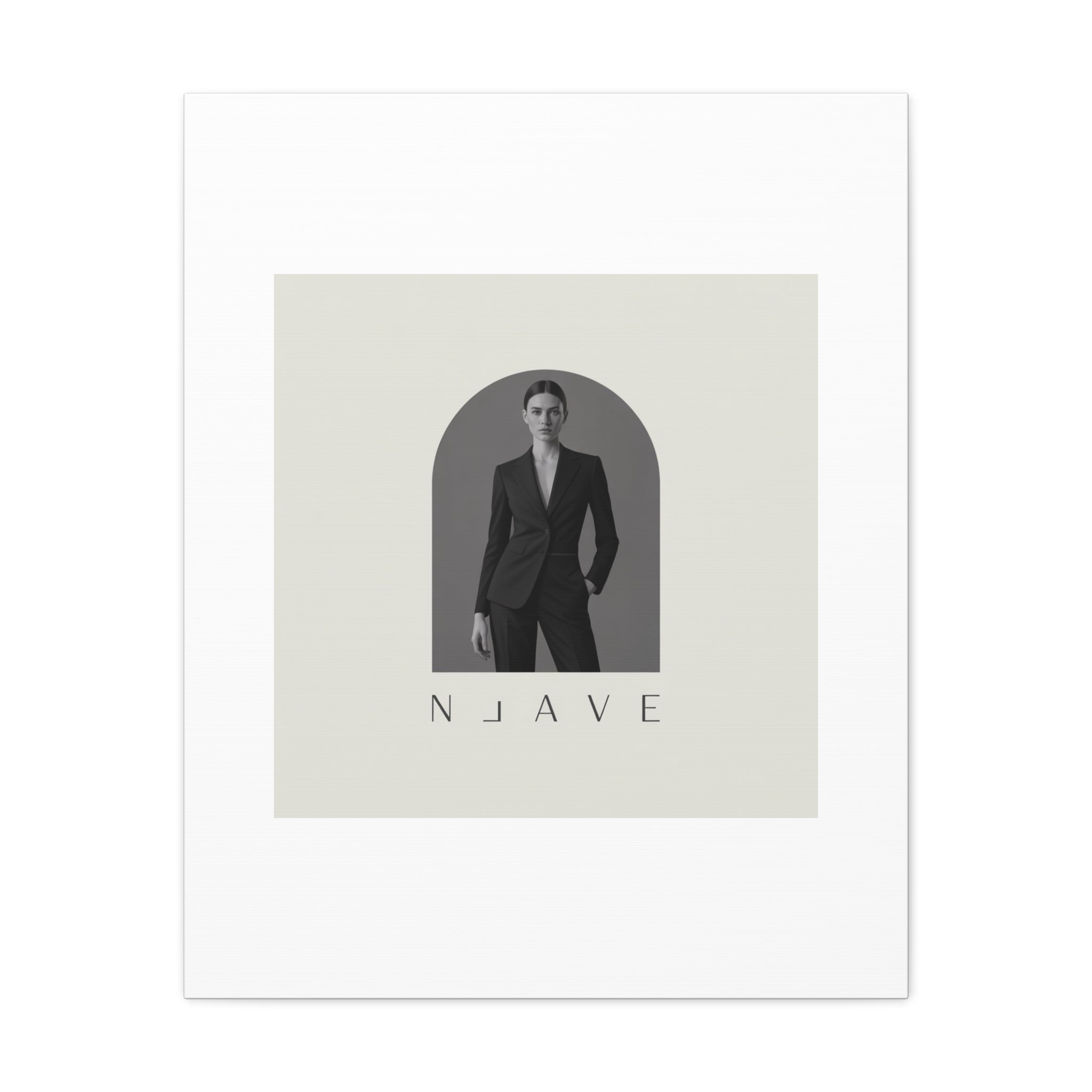 Monochrome Minimal Fashion Print, Canvas