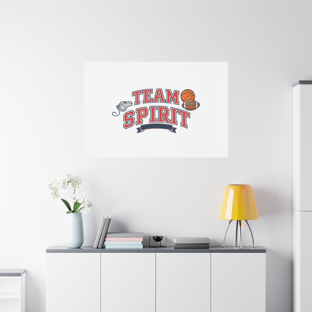 Team Spirit varsity crest Canvas