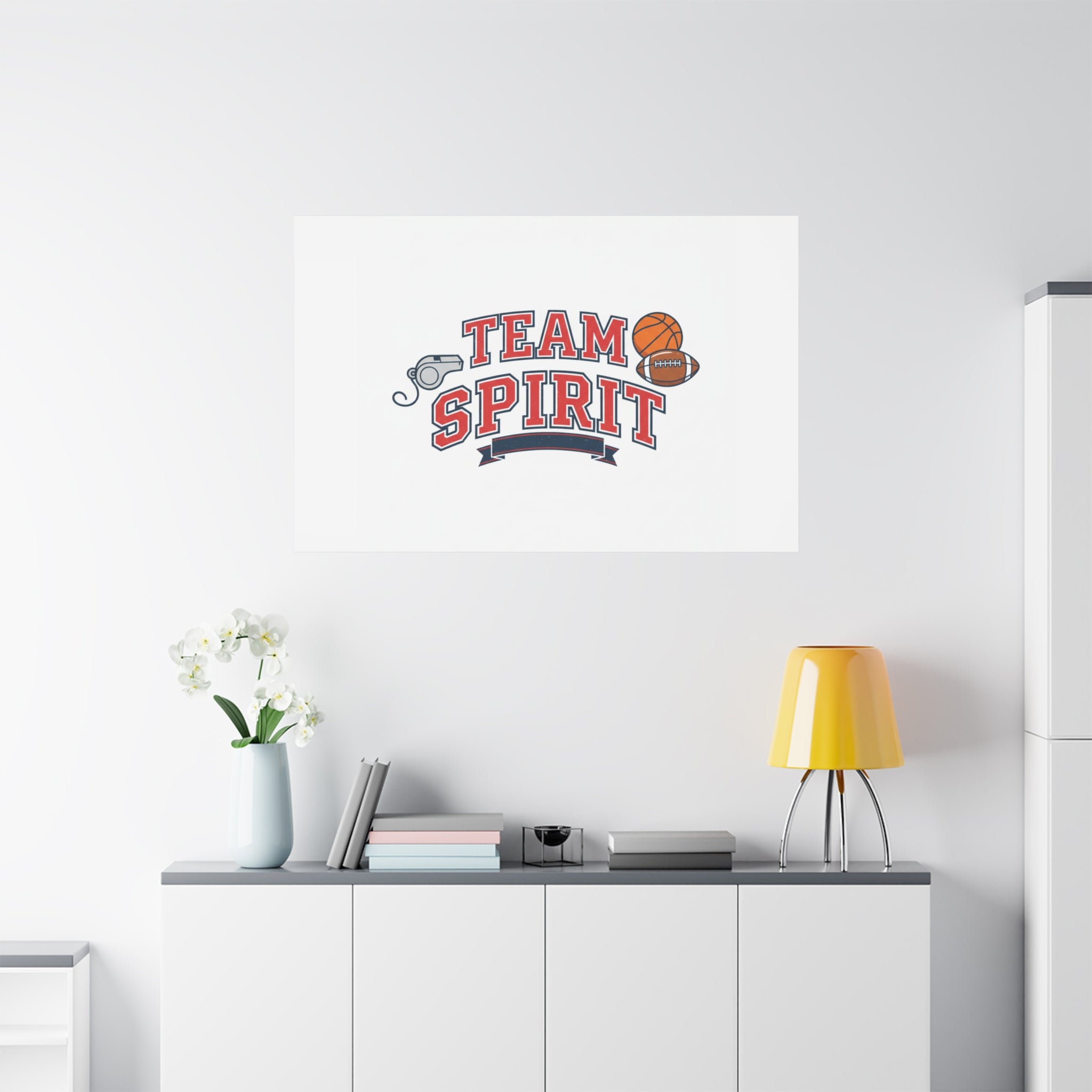Team Spirit varsity crest Canvas