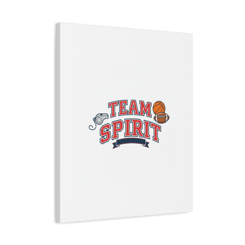 Team Spirit varsity crest Canvas