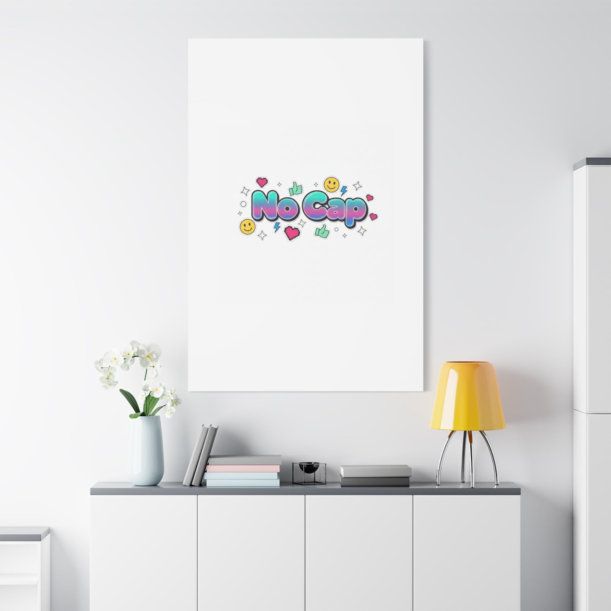 No Cap Canvas | Gen-Z Slang, Internet Lingo Wall Art