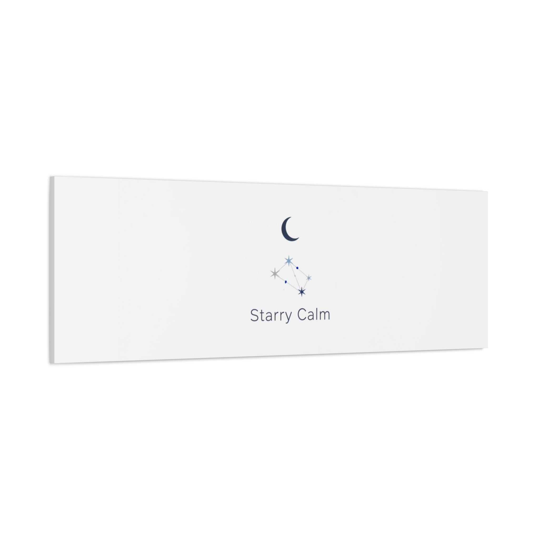 Starry Calm Moon & Constellation Canvas, minimal astrology art print