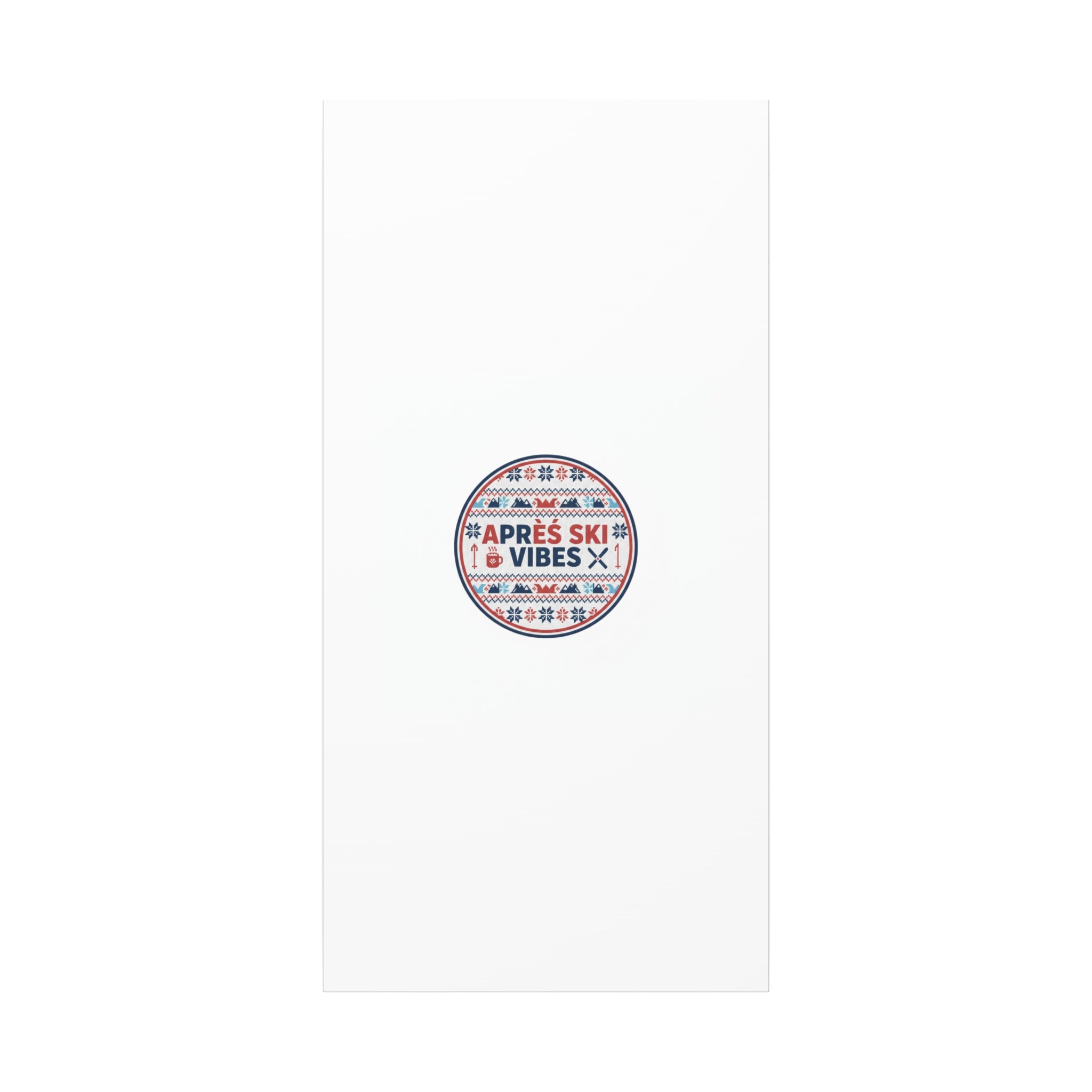 Après Ski Vibes Canvas, Fair Isle Ski Lodge Wall Art | Mountain Chalet Decor