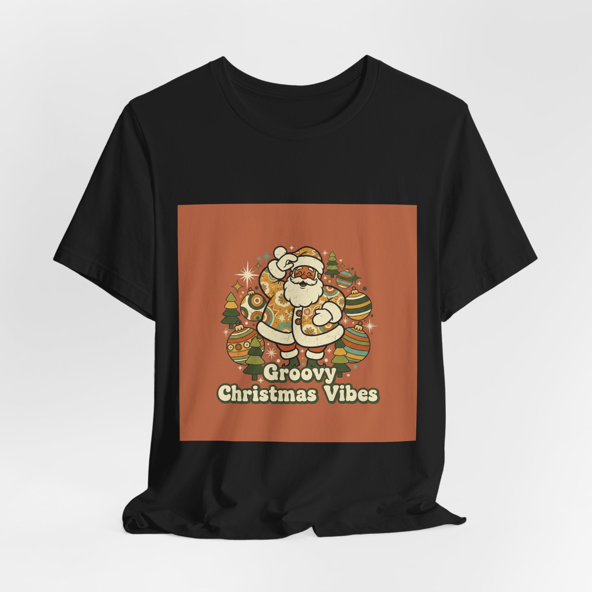 Groovy Christmas Vibes Tee | 1970s Retro Christmas, Vintage Holiday Shirt
