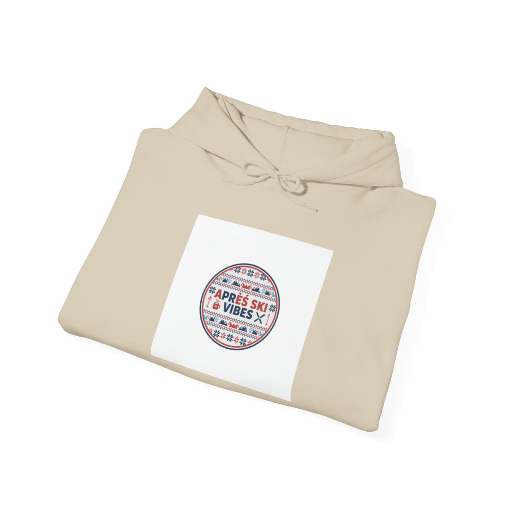 Après Ski Vibes badge Hoodie | Fair Isle ski-club graphic