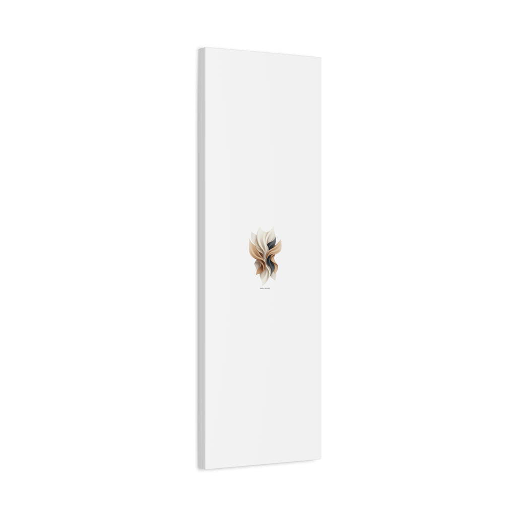 Neutral Abstract Bloom Canvas, Matte Stretched Canvas | Quiet Luxury, Minimalist Wall Art