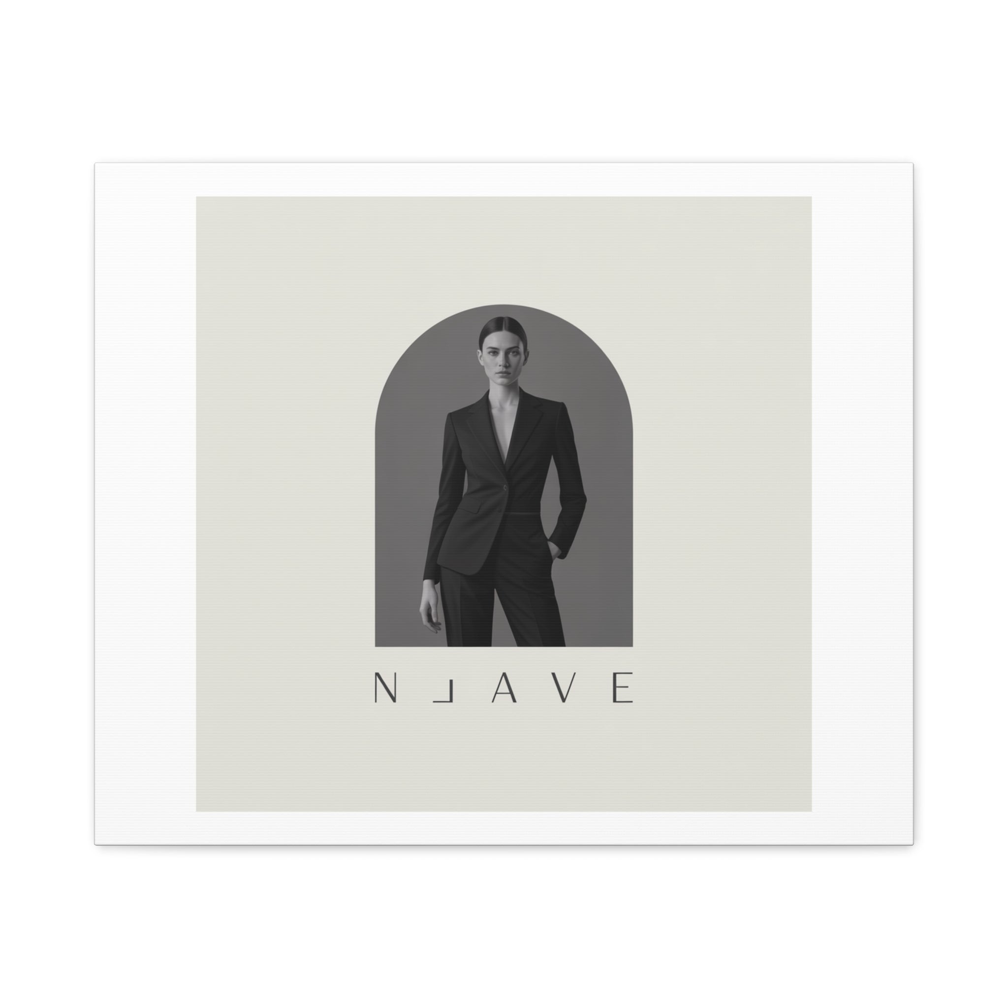 Monochrome Minimal Fashion Print, Canvas