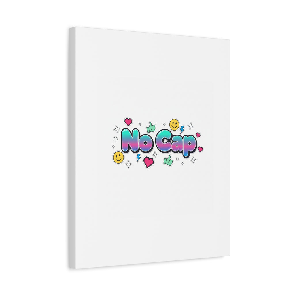 No Cap Canvas | Gen-Z Slang, Internet Lingo Wall Art