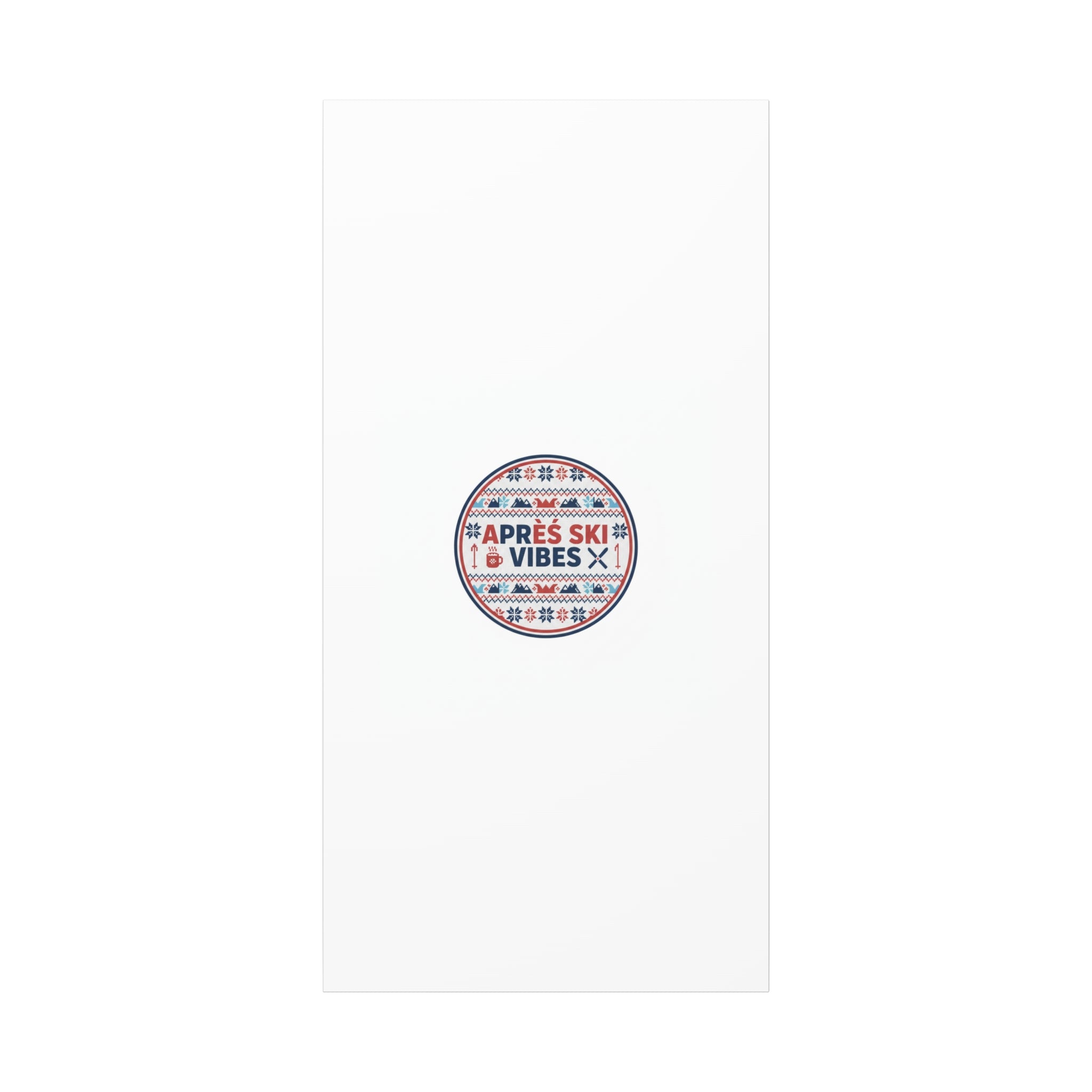 Après Ski Vibes Canvas, Fair Isle Ski Lodge Wall Art | Mountain Chalet Decor