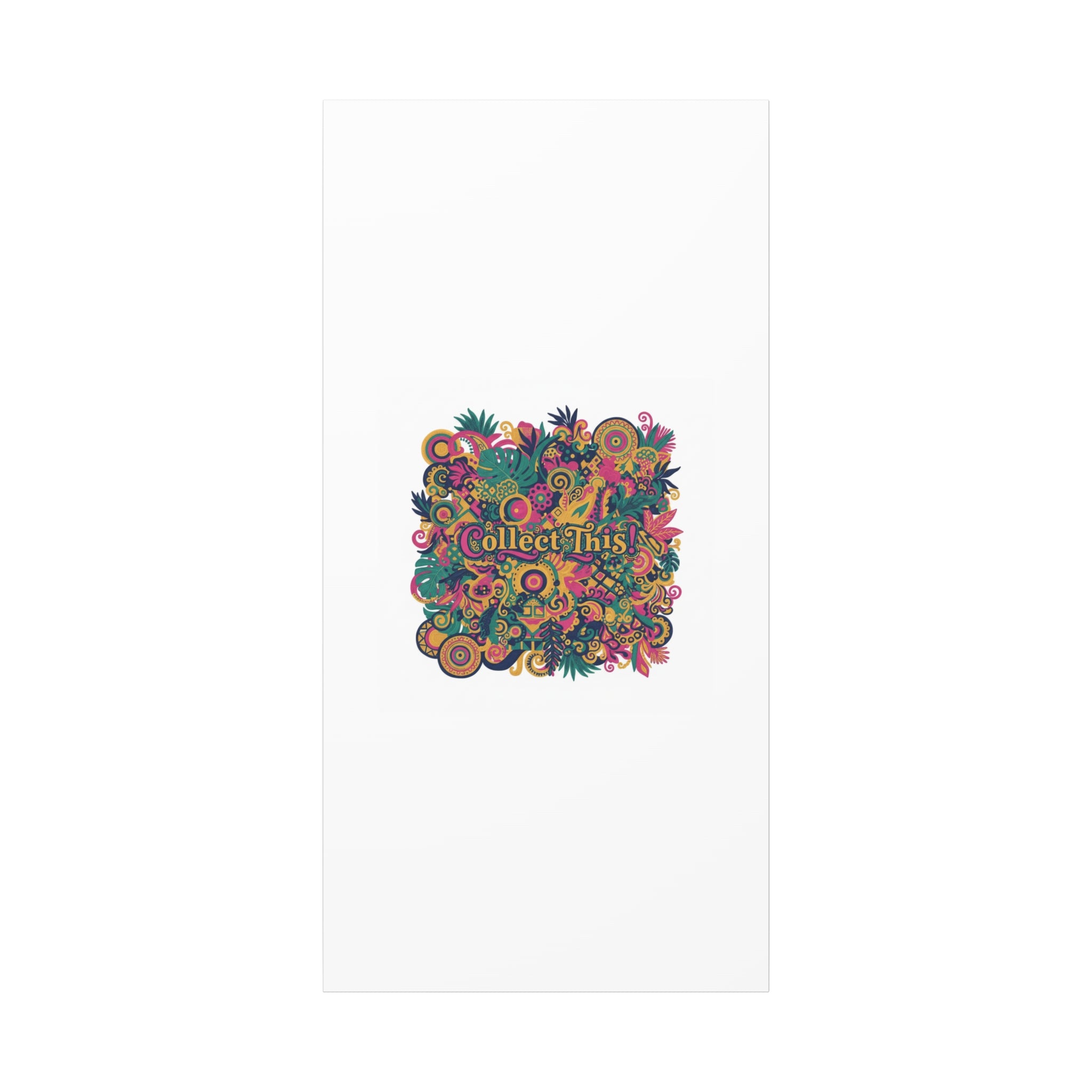 Collect This! Maximalist Floral Collage Canvas | Bold Boho Pattern, Colorful Ornament