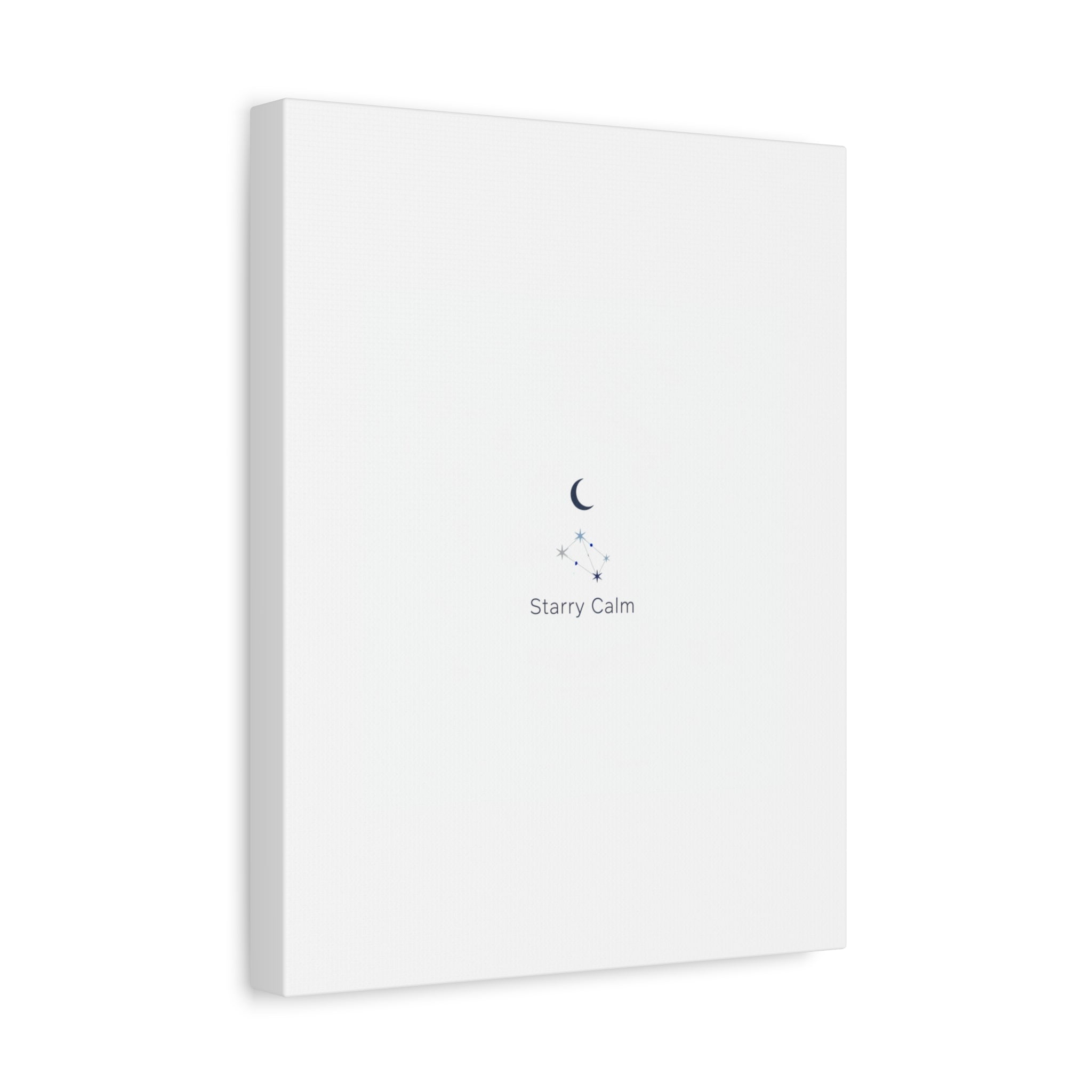 Starry Calm Moon & Constellation Canvas, minimal astrology art print