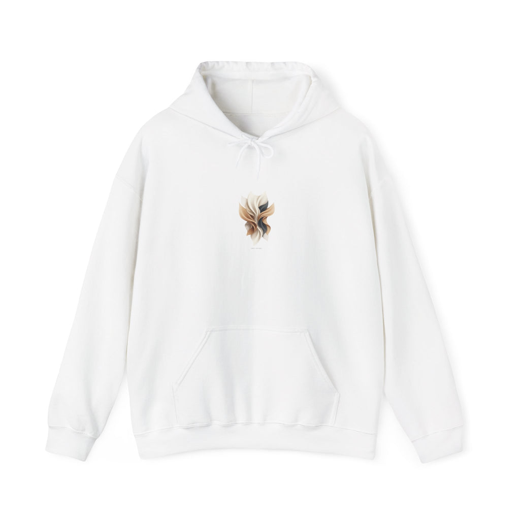 Minimal Neutral Floral Micro-Embroidery Hoodie | Quiet Luxury, Premium Basics
