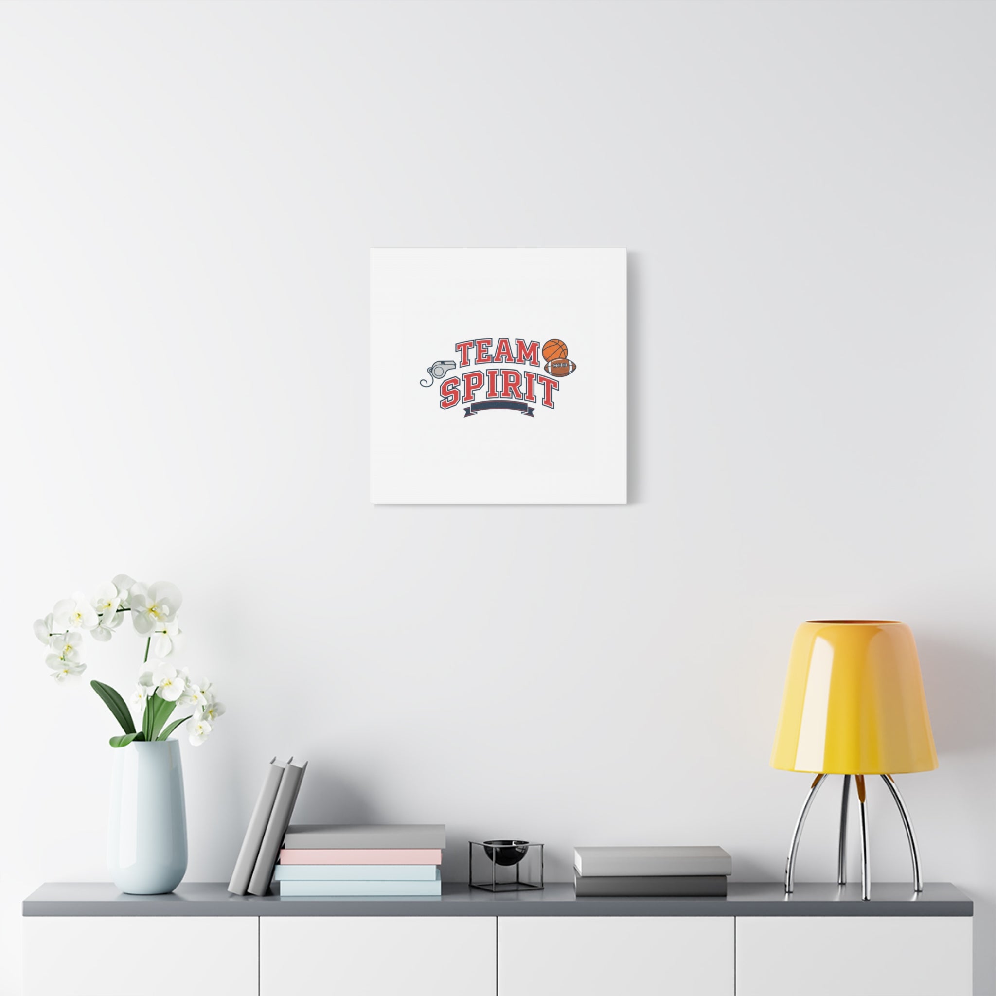 Team Spirit varsity crest Canvas