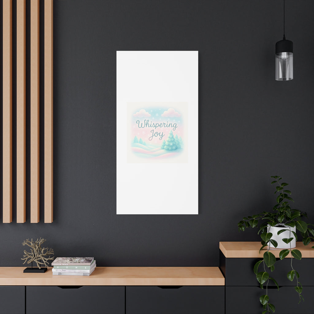 Canvas Wall Art — "Whispering Joy" Pastel Winter Landscape
