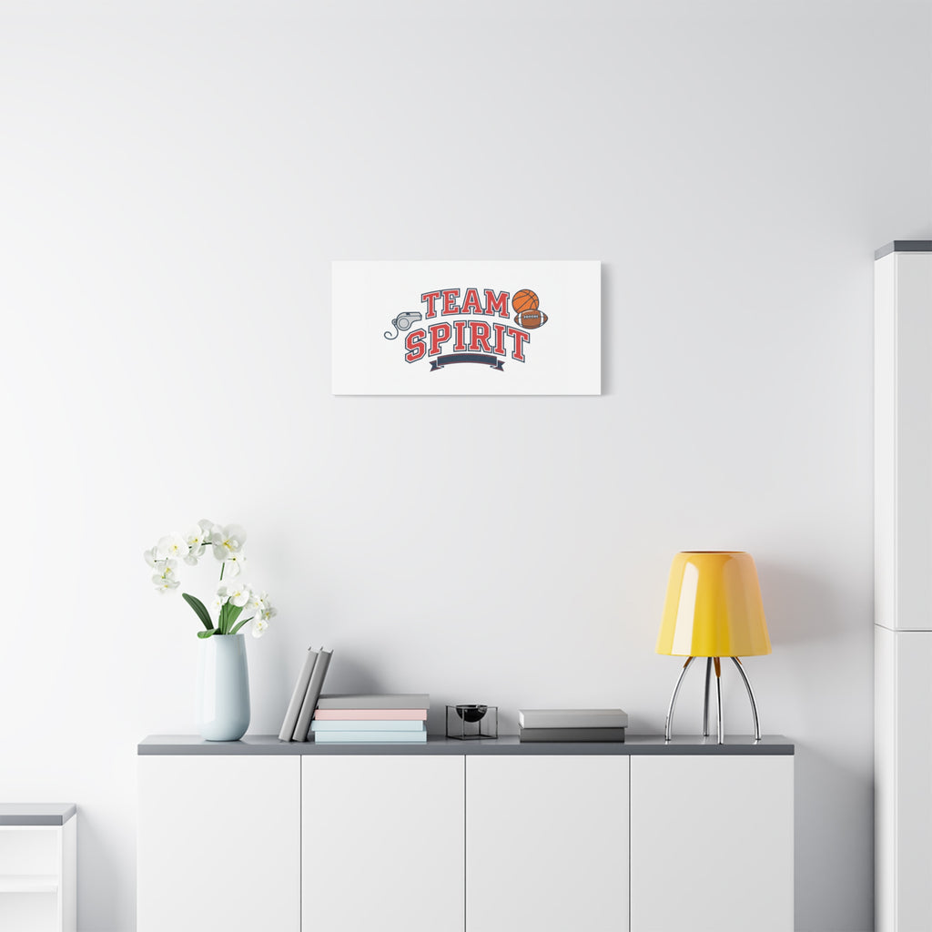 Team Spirit varsity crest Canvas