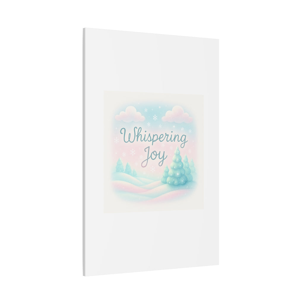 Canvas Wall Art — "Whispering Joy" Pastel Winter Landscape