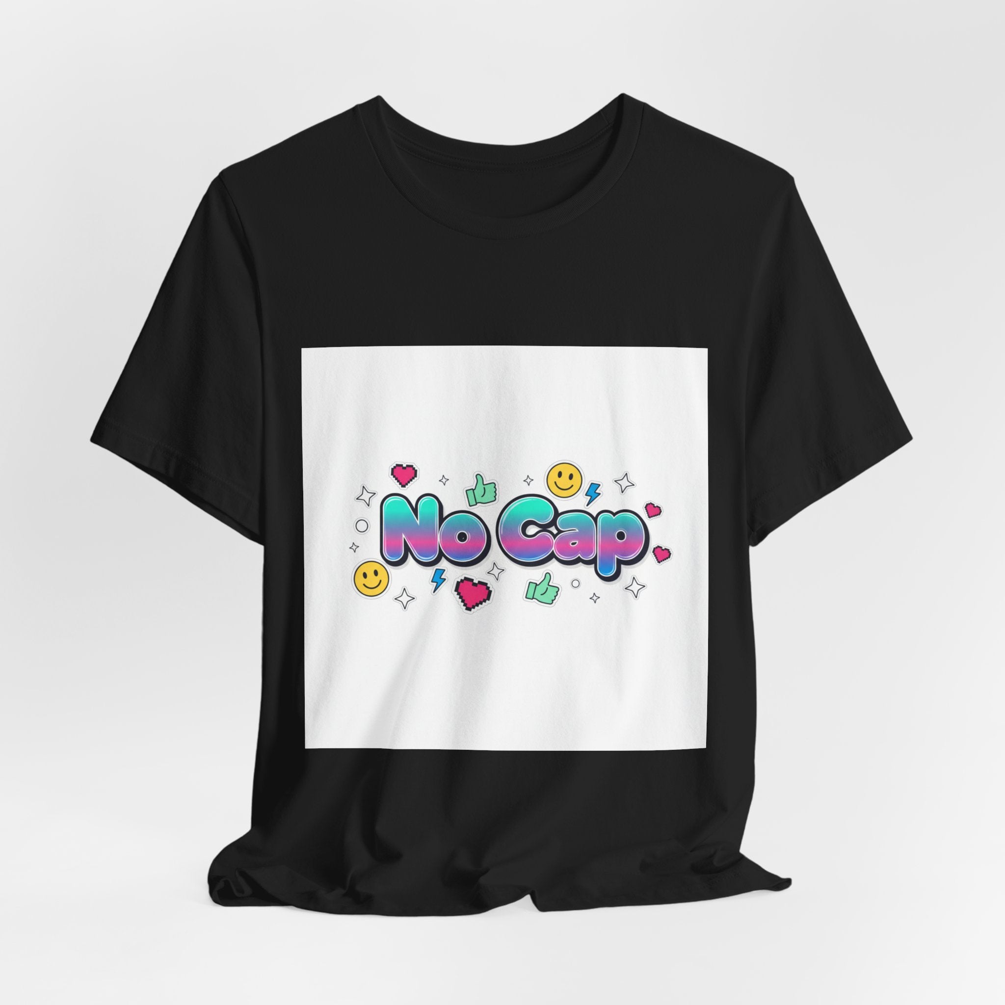 No Cap tee | Gen-Z slang shirt, bold meme typography