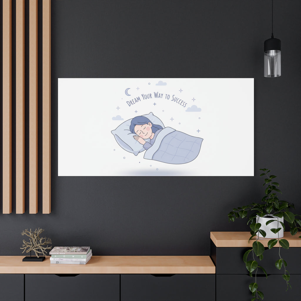 Dream Your Way to Success Canvas | Sleepmaxxing, Rest Is Productive