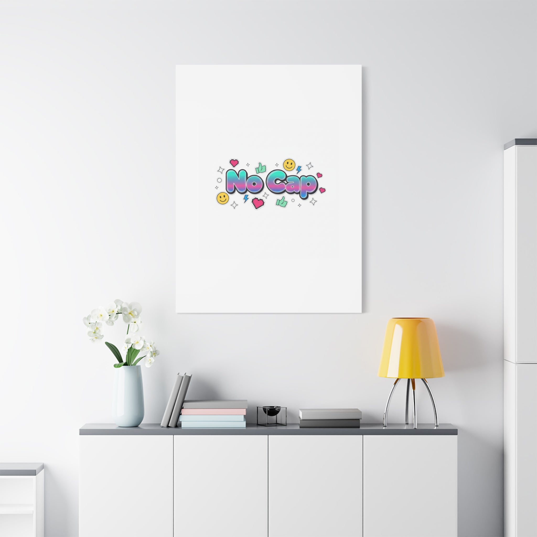 No Cap Canvas | Gen-Z Slang, Internet Lingo Wall Art
