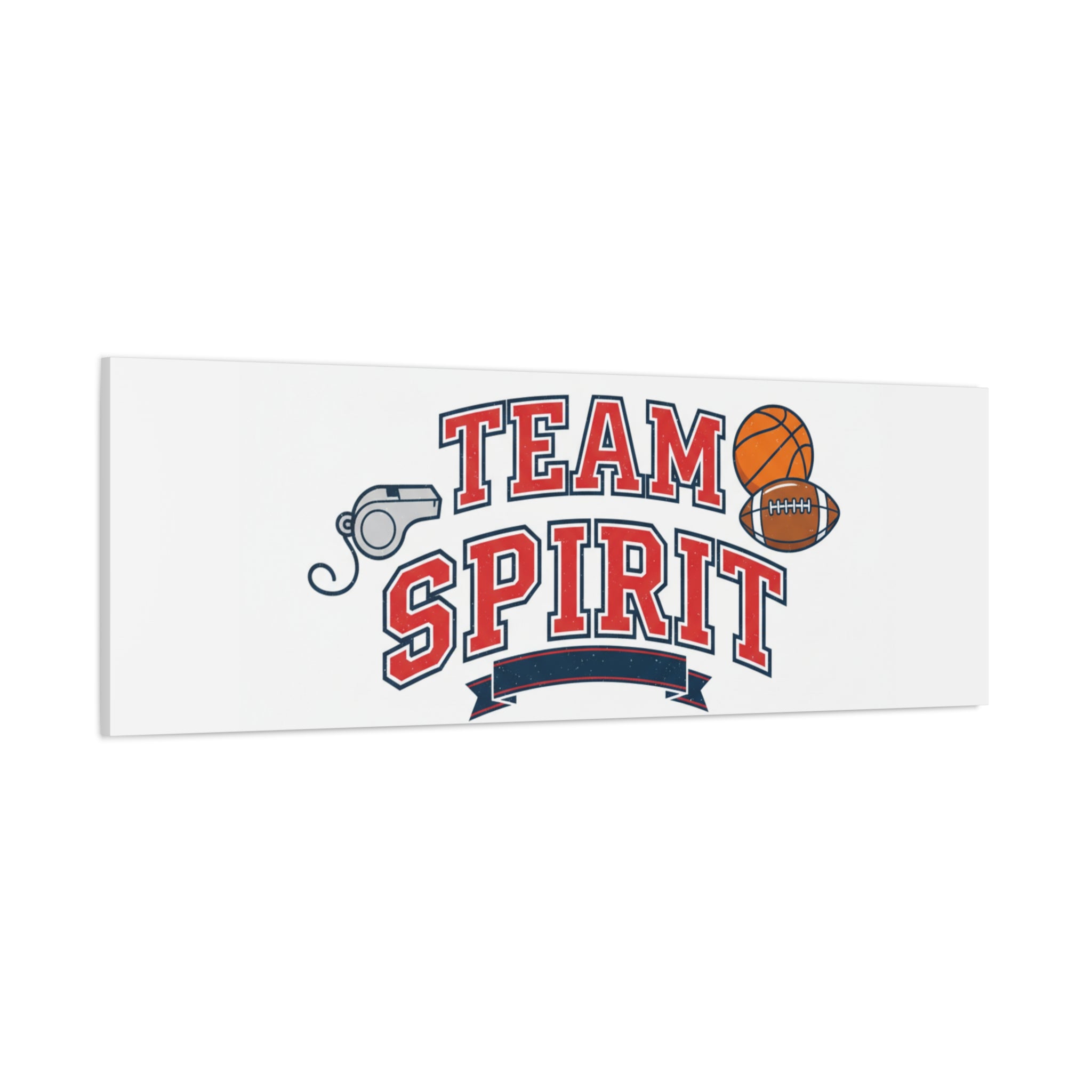 Team Spirit varsity crest Canvas
