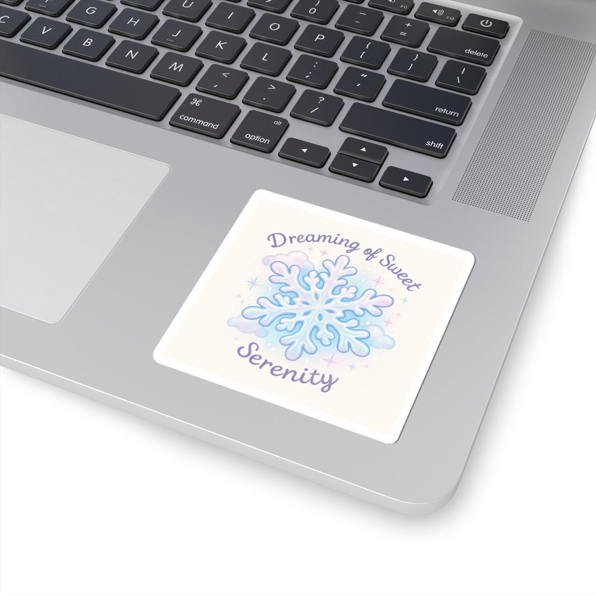 Snowflake 'Dreaming of Sweet Serenity' Kiss-Cut Sticker