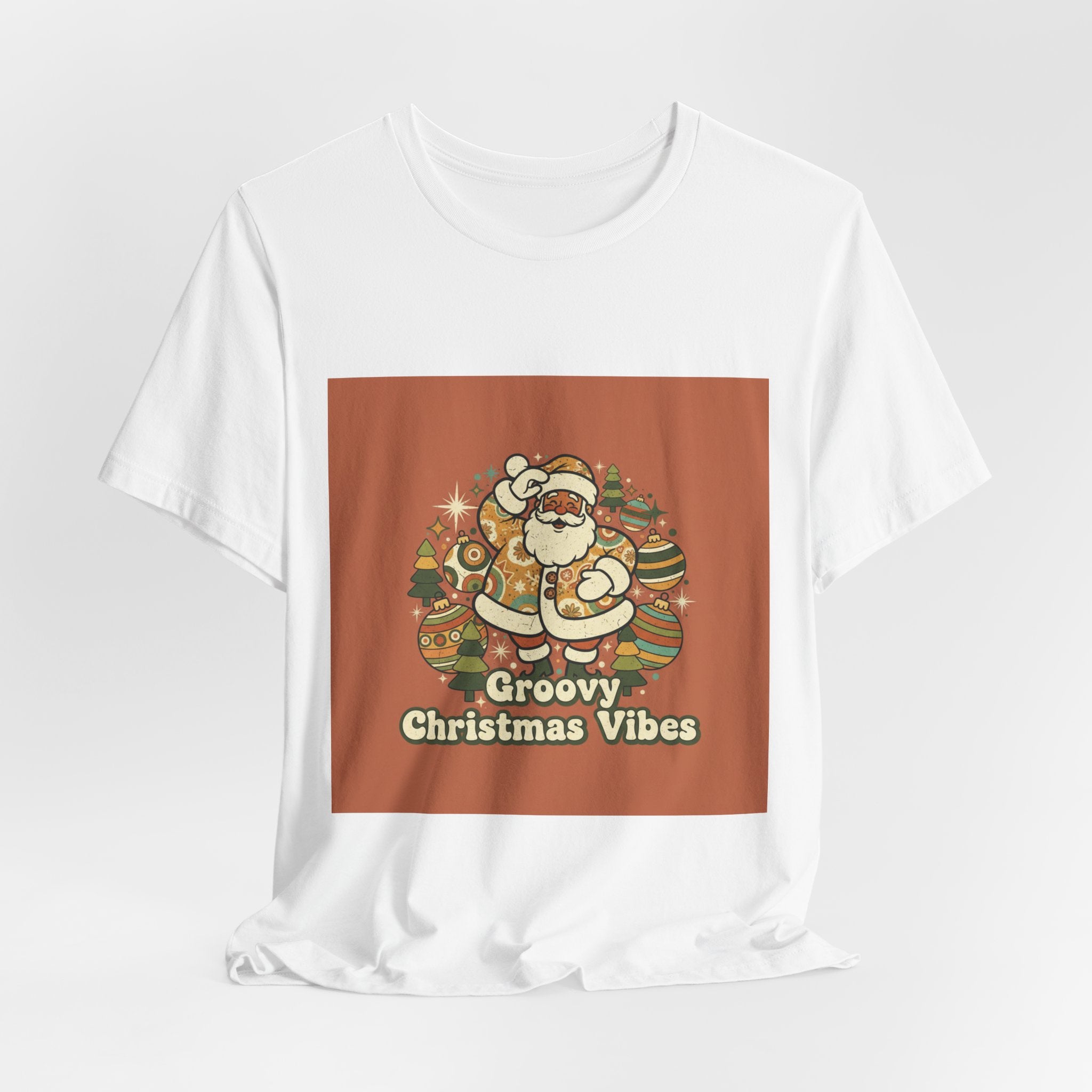 Groovy Christmas Vibes Tee | 1970s Retro Christmas, Vintage Holiday Shirt