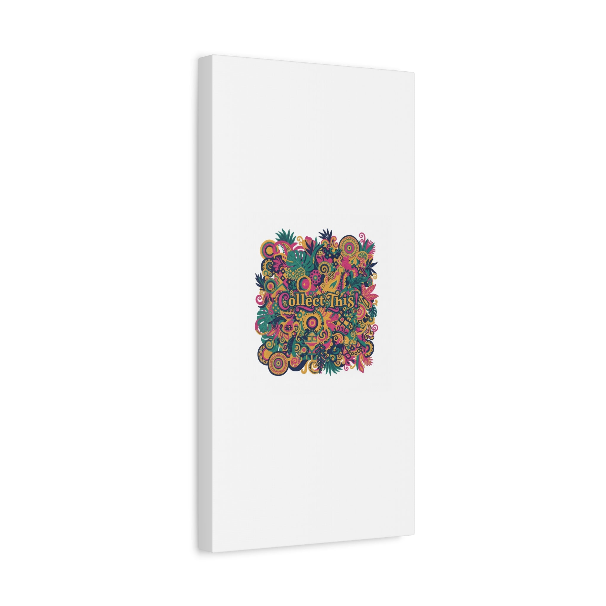 Collect This! Maximalist Floral Collage Canvas | Bold Boho Pattern, Colorful Ornament