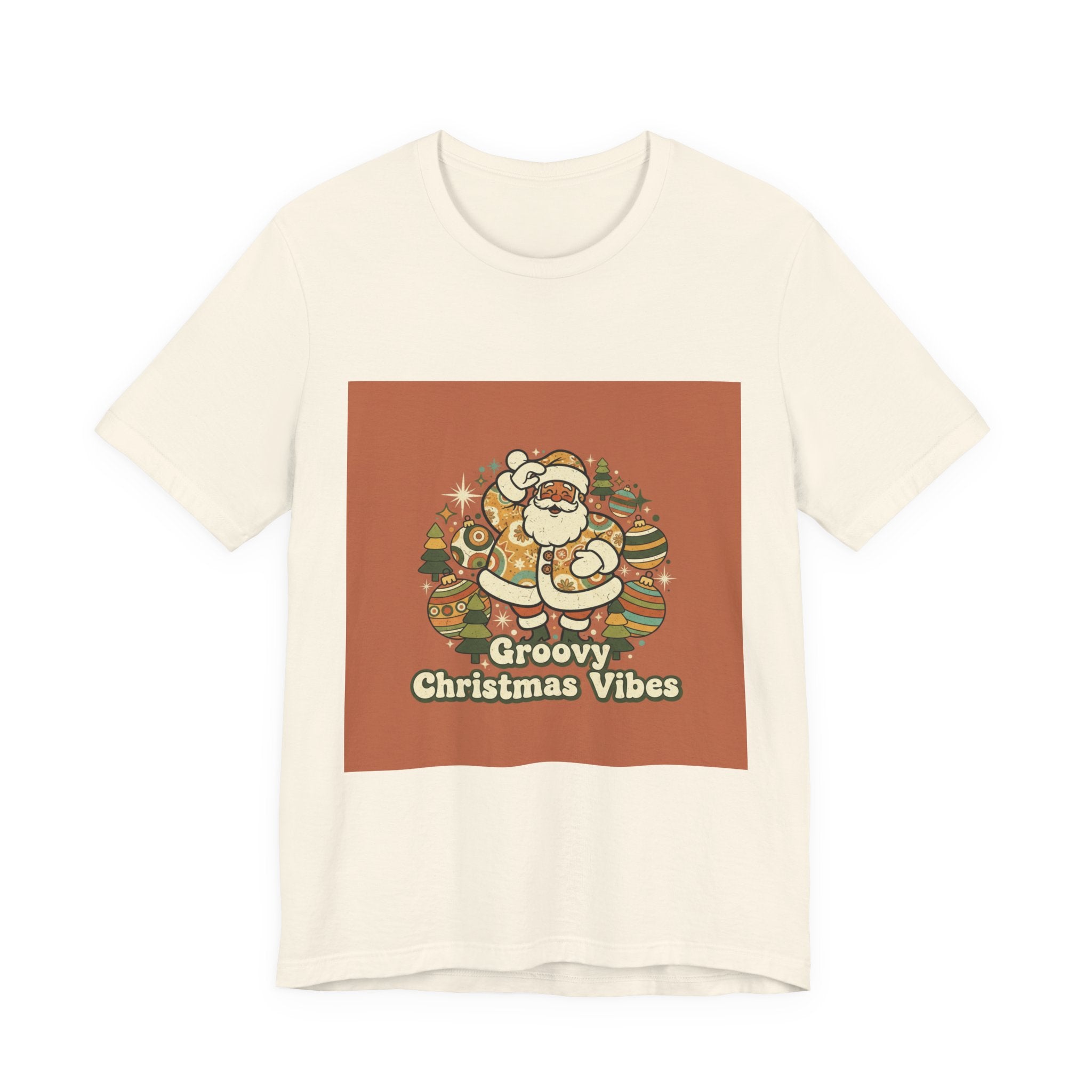 Groovy Christmas Vibes Tee | 1970s Retro Christmas, Vintage Holiday Shirt
