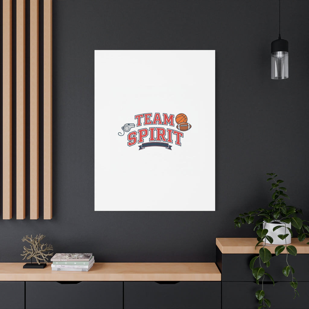 Team Spirit varsity crest Canvas
