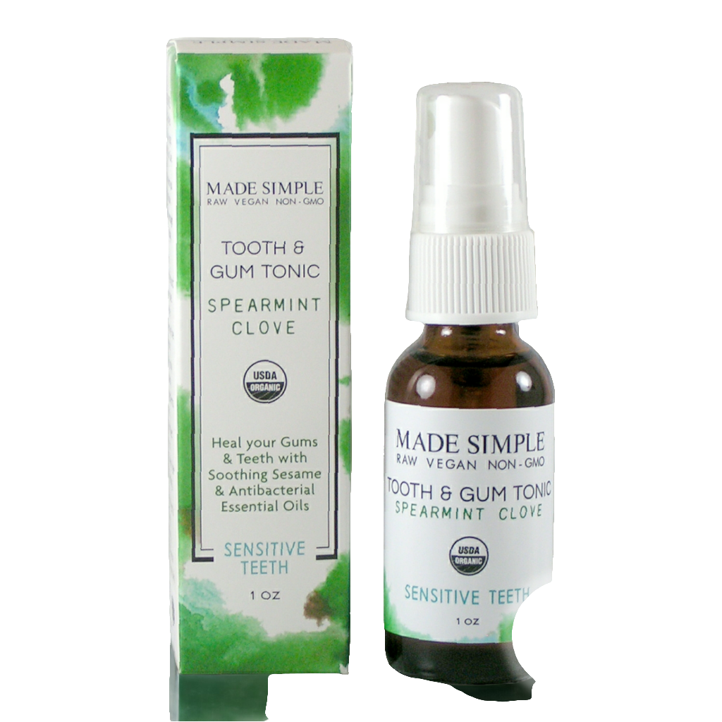Spearmint Clove Tooth & Gum Tonic - Certified Organic, Vegan & Cruelty-free