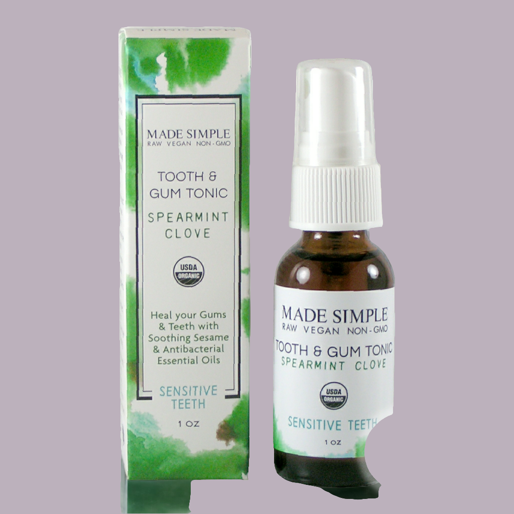 Spearmint Clove Tooth & Gum Tonic - Certified Organic, Vegan & Cruelty-free