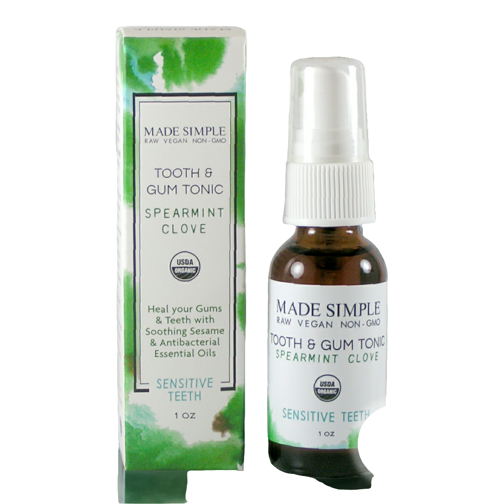 Spearmint Clove Tooth & Gum Tonic - Certified Organic, Vegan & Cruelty-free