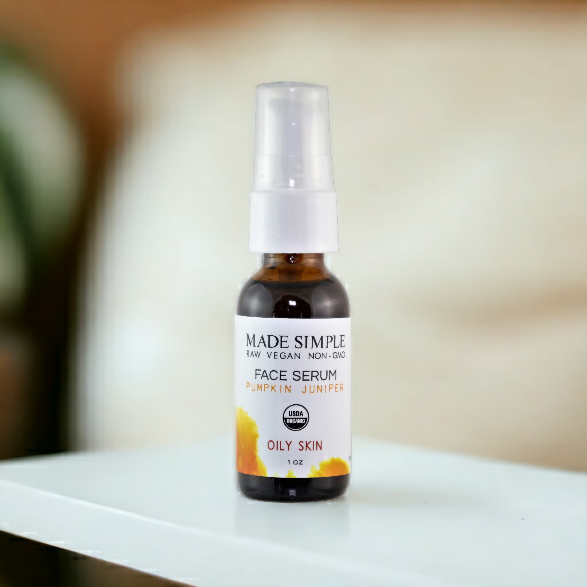 Pumpkin Juniper Face Serum for Oily Skin - Certified Organic, Vegan & Cruelty-free-3